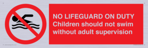 NO LIFEGUARD ON DUTY